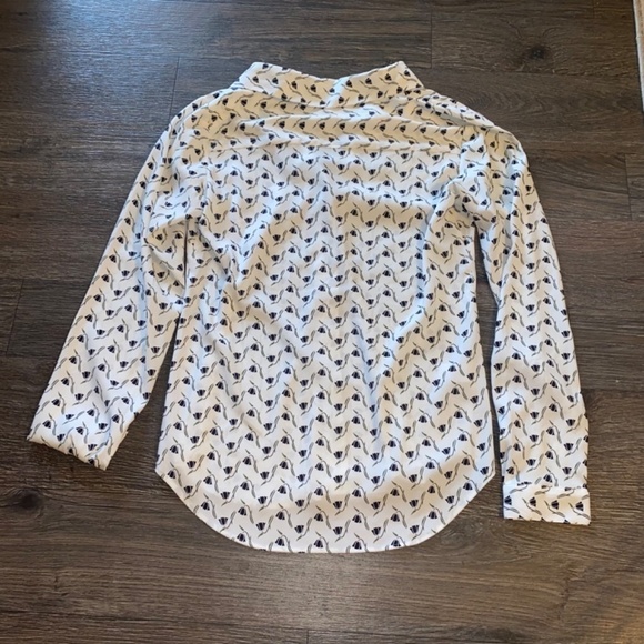 Ann Taylor XSP petite polyester blouse business attire - Picture 9 of 10